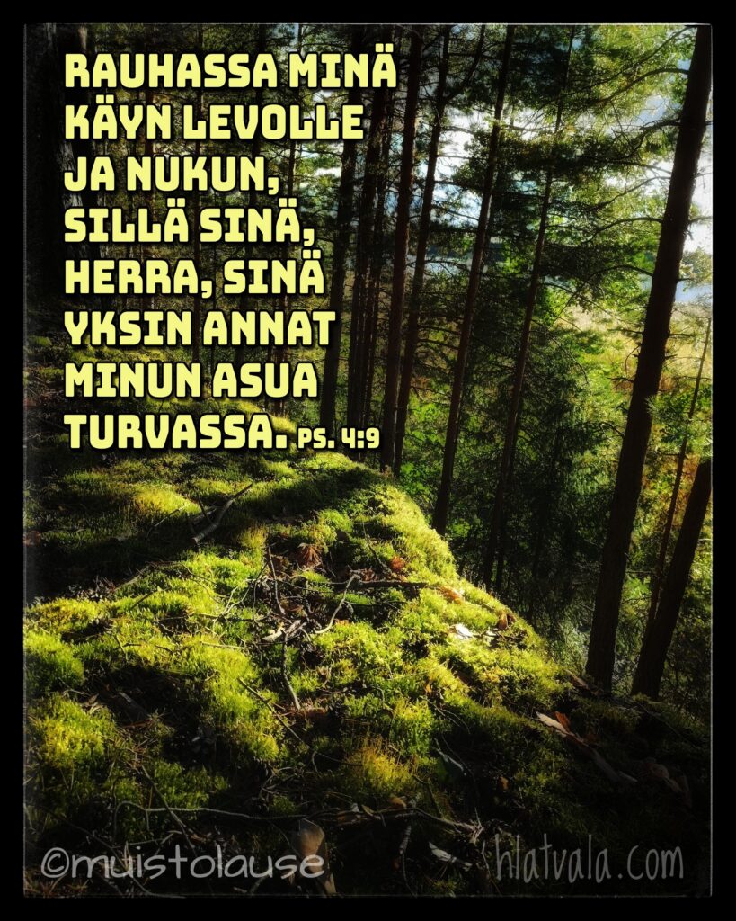 Jeesus antaa turvallisen elämän