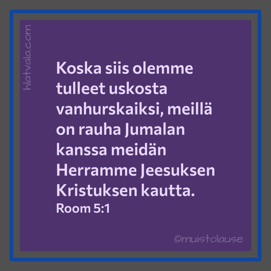 Paavalin tekstiä Raamatussa.