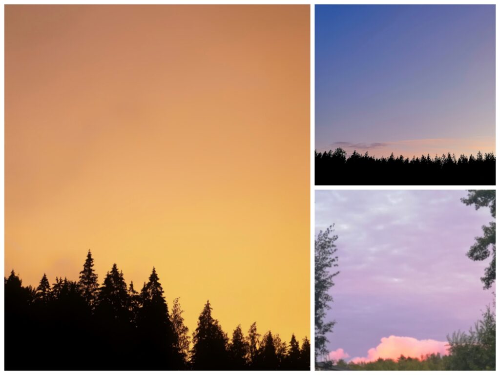luonnon värejä taivaall